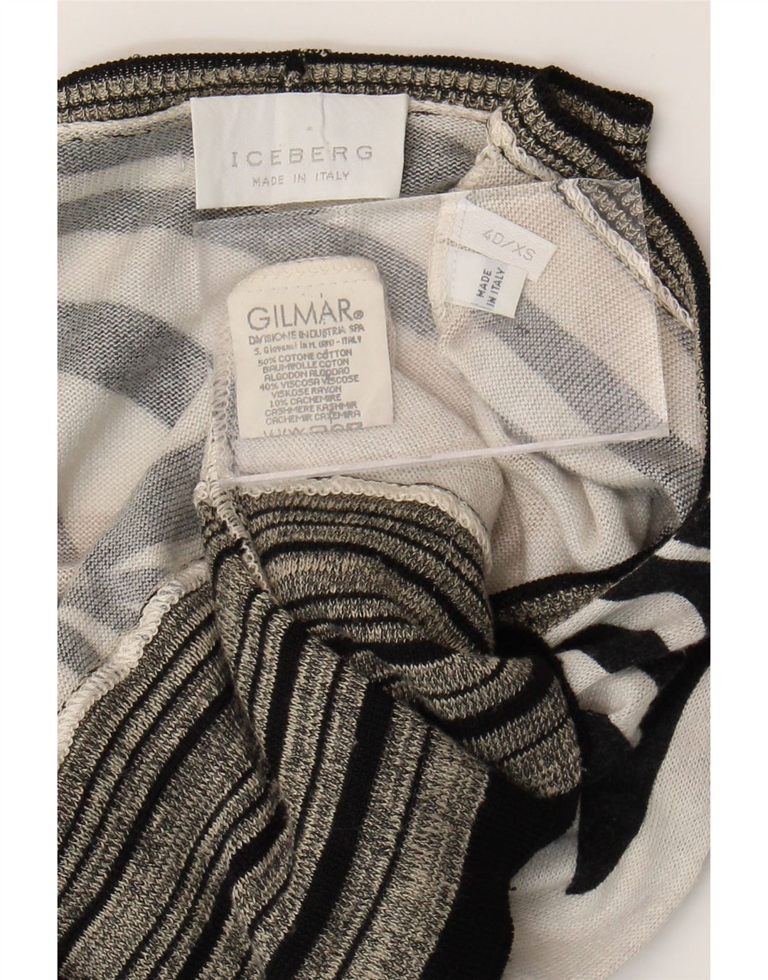 ICEBERG Womens Cardigan Sweater UK 6 XS Off White Floral Cotton