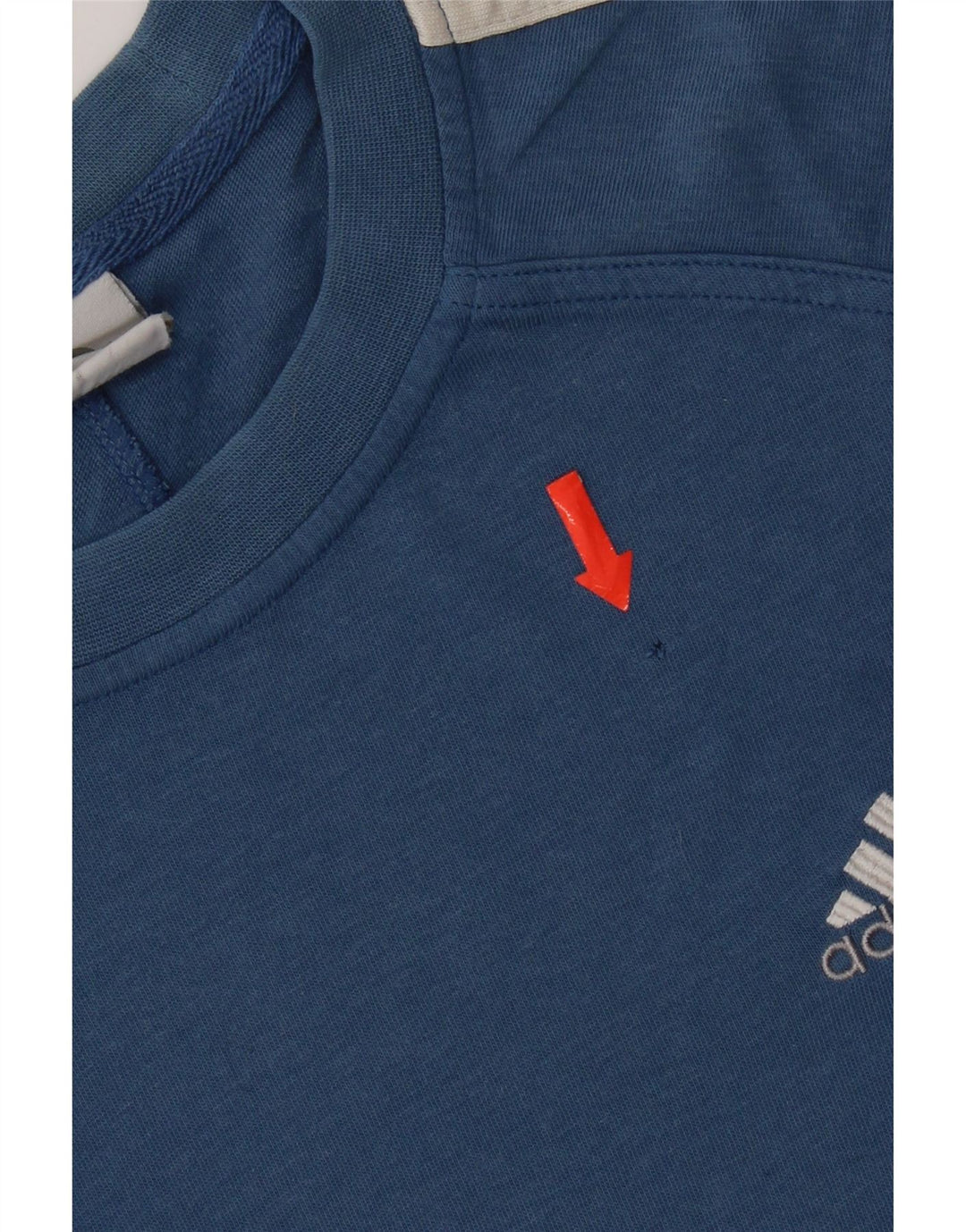 Adidas Mens T-Shirt Top Small Blue Cotton