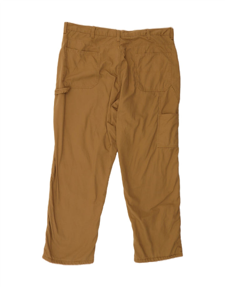 WRANGLER Mens Straight Cargo Trousers W38 L30 Beige Polyester Vintage Wrangler and Second-Hand Wrangler from Messina Hembry 