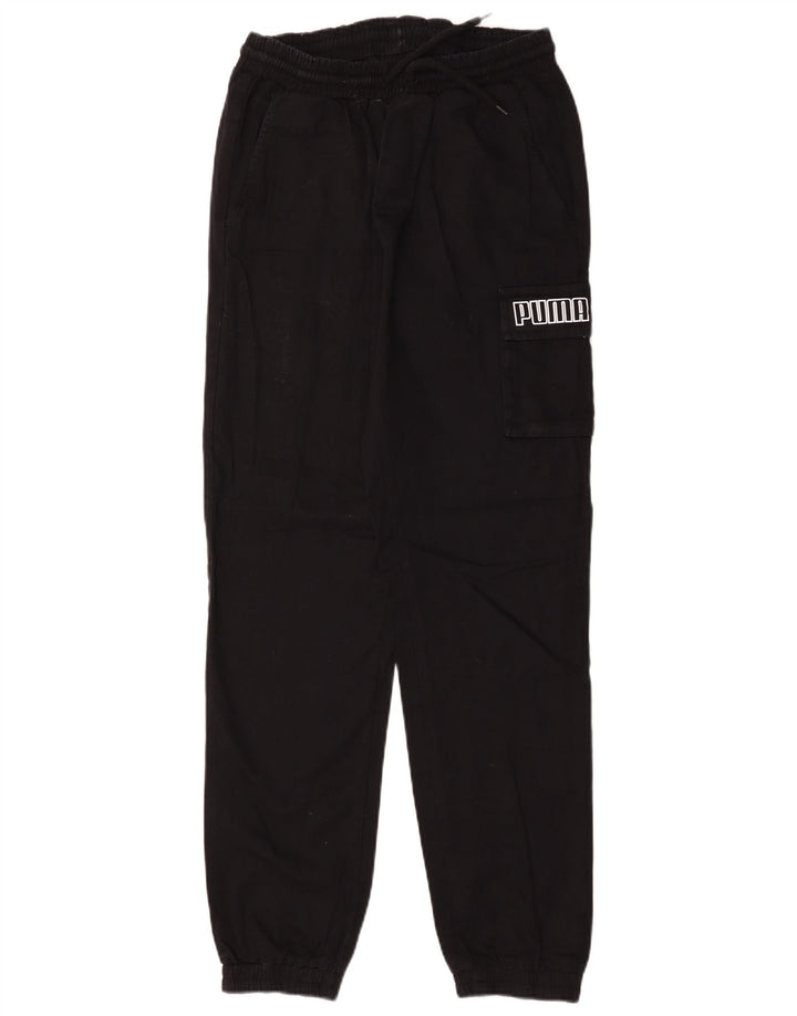 Puma Mens Cargo Graphic Tracksuit Trousers Joggers Medium Black Cotton