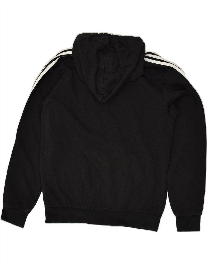 ADIDAS Mens Graphic Hoodie Jumper Medium Black Cotton | Vintage Adidas | Thrift | Second-Hand Adidas | Used Clothing | Messina Hembry 