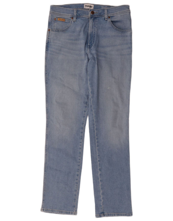 Wrangler Mens Texas Slim Jeans W33 L32 Blue Cotton