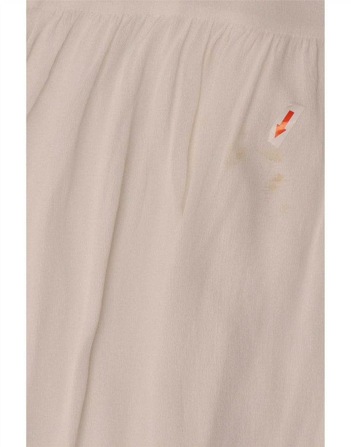 Zara Womens Long Sleeve Regular Fit Shirt UK 12 Medium White