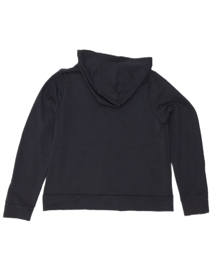 Under Armour Boys Zip Hoodie Sweater 11-12 Years Large Black Polyester