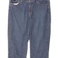 Lee Womens Capri Jeans W34 L18 Blue Cotton