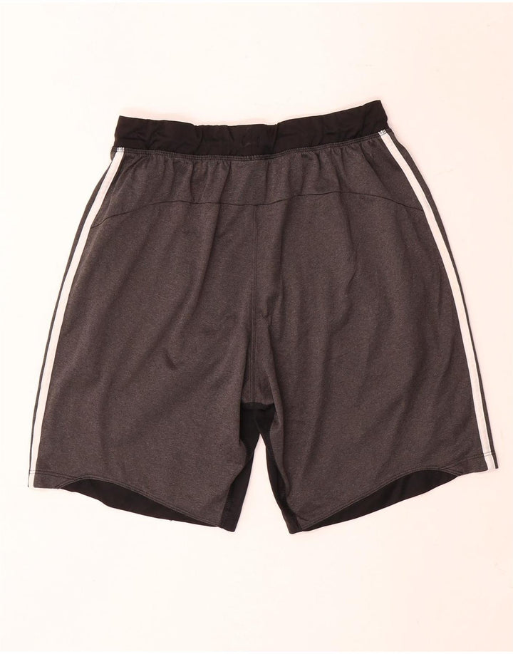 Adidas Mens Sport Shorts Medium Grey Colourblock Polyester