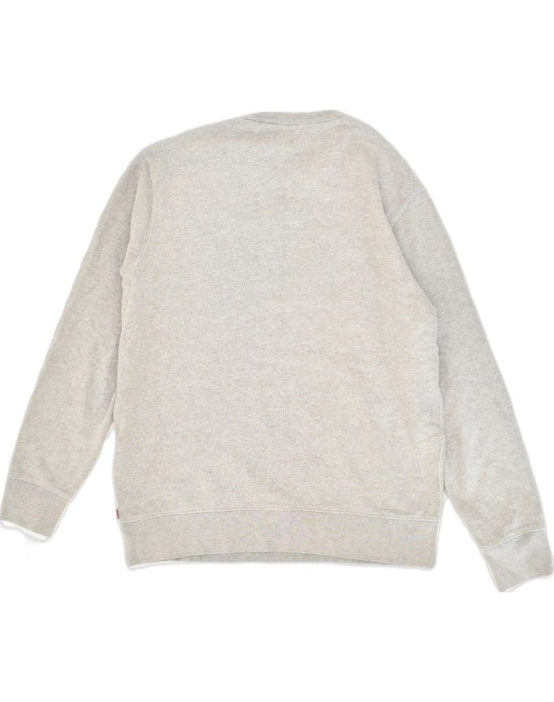 LEVI'S Mens Slim Graphic Sweatshirt Jumper Large Grey Cotton | Vintage Levi's | Thrift | Second-Hand Levi's | Used Clothing | Messina Hembry 