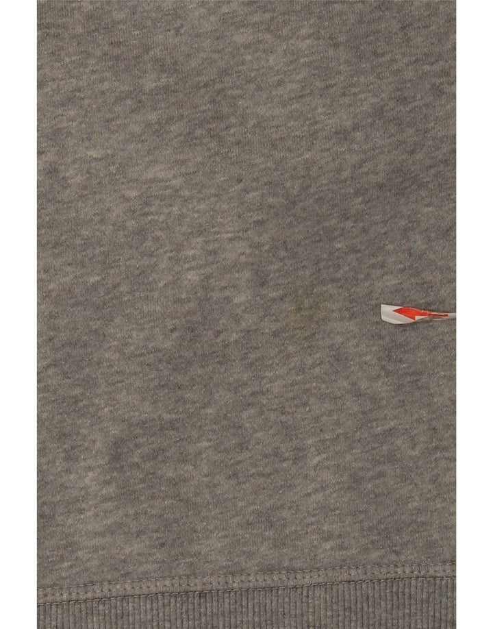 Reebok Mens Sweatshirt Jumper Large Grey Flecked Cotton