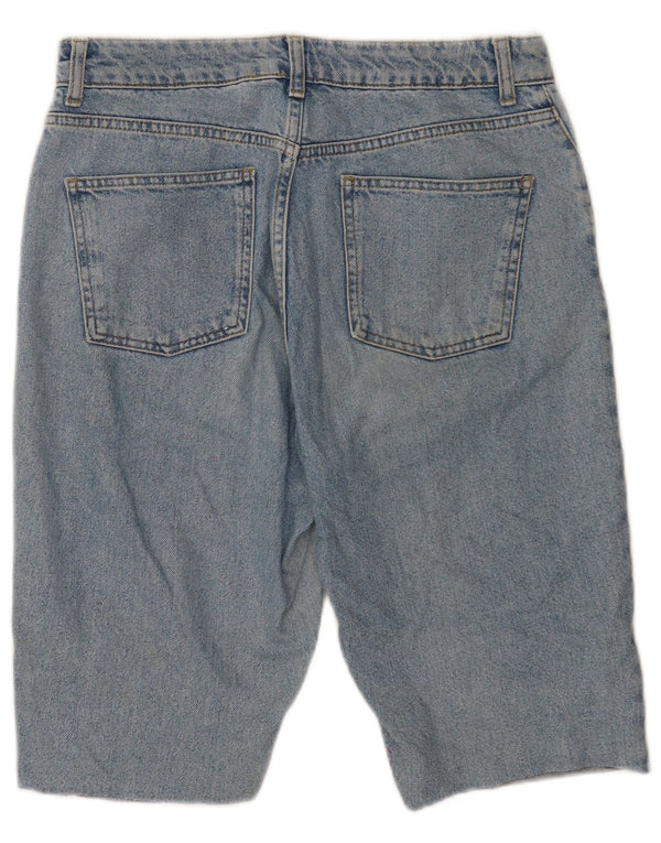 Topshop Womens Mom Denim Shorts Medium W30 Blue Cotton