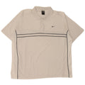 Nike Mens Polo Shirt 2XL White Striped