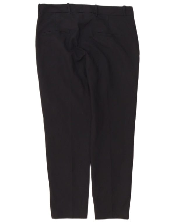 Zara Womens Slim Chino Trousers Medium W28 L27 Black Cotton
