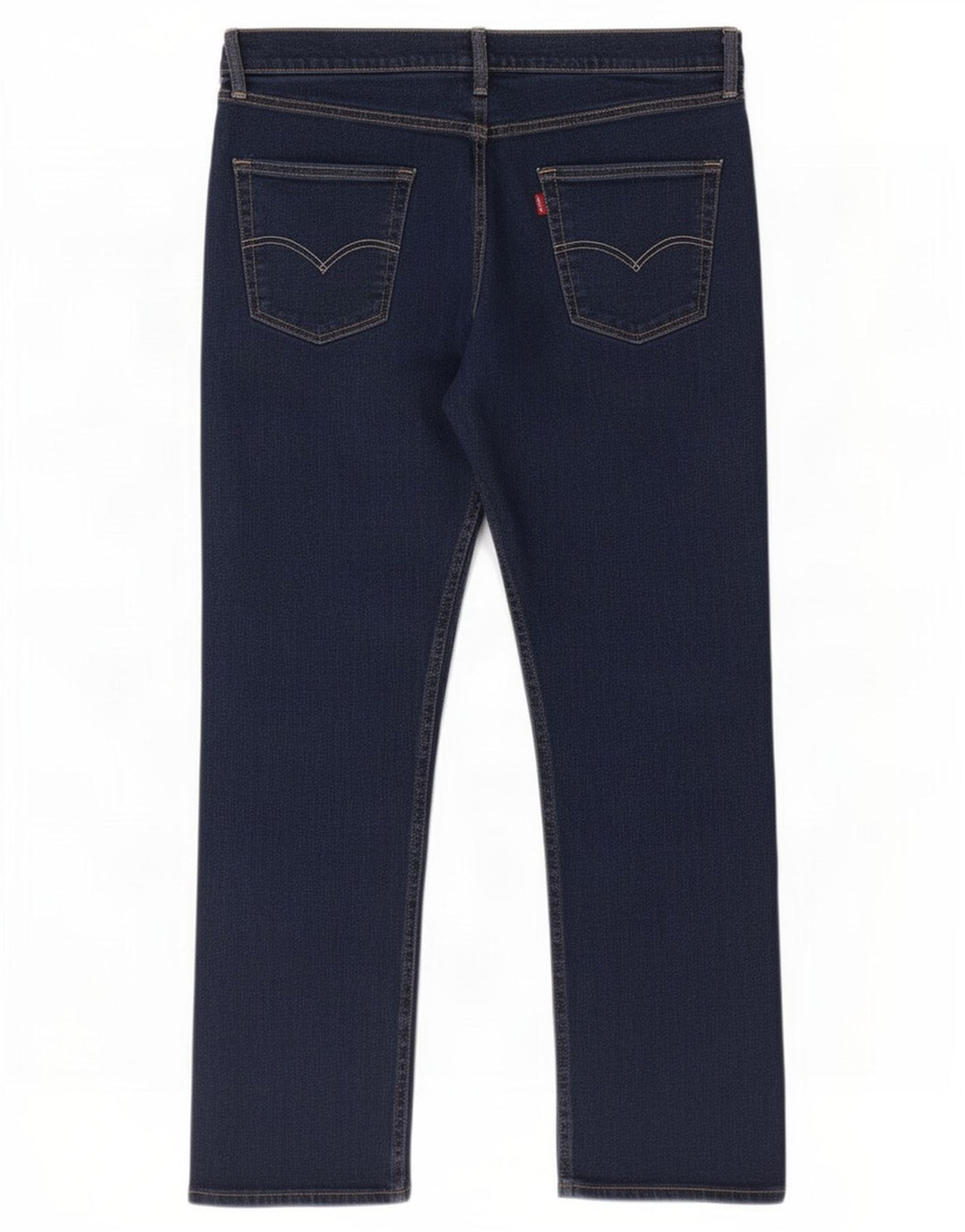 Levi's Mens Straight Jeans W36 L30 Navy Blue Cotton
