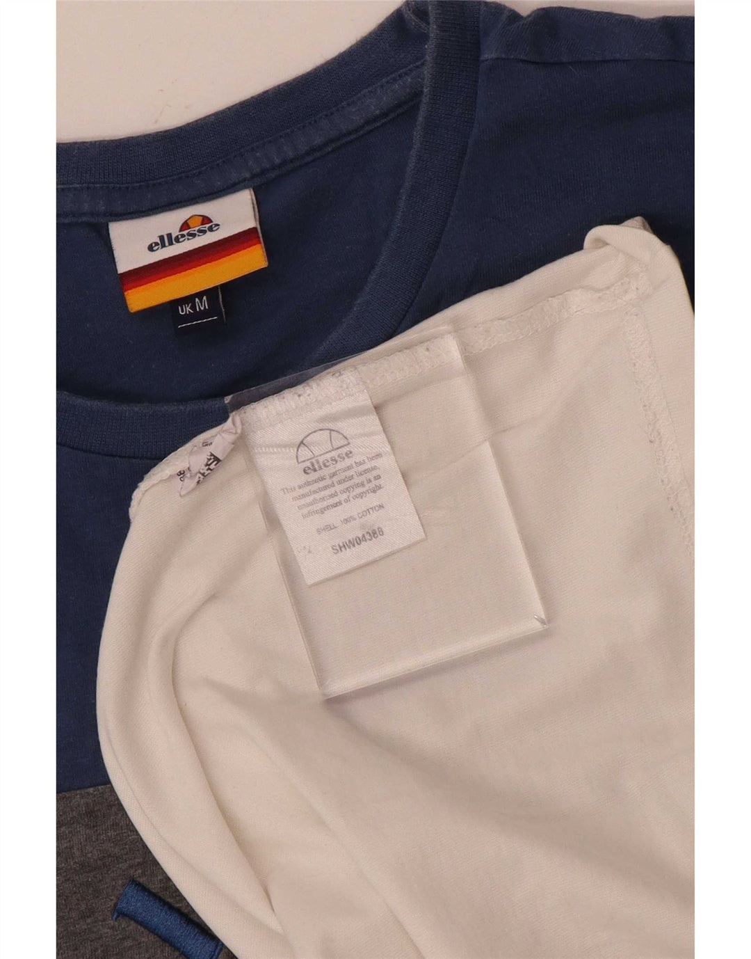 Ellesse Mens Graphic T-Shirt Top Medium Multicoloured Colourblock Cotton
