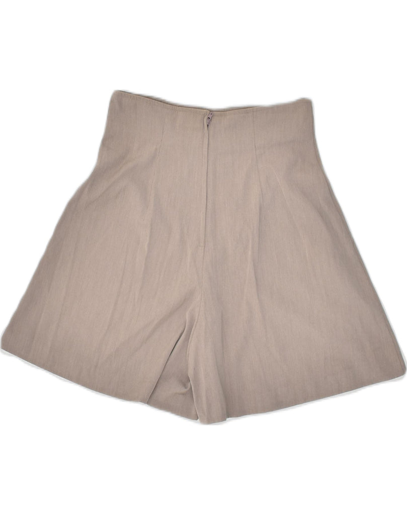 SISLEY Womens High Waist Casual Shorts W26 Small Brown Polyester | Vintage Sisley | Thrift | Second-Hand Sisley | Used Clothing | Messina Hembry 