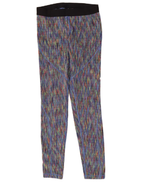 Nike Womens Leggings UK 12 Medium Multicoloured Polyester