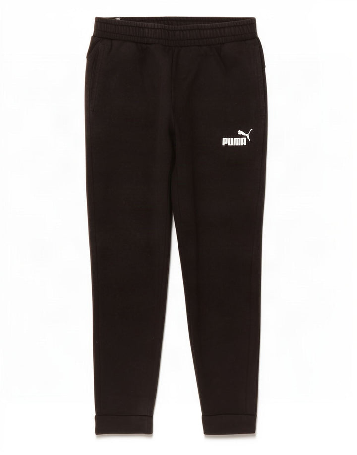 Puma Mens Tracksuit Trousers Joggers Medium Black Cotton