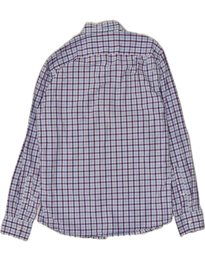 J. CREW Mens Shirt Medium Blue Check Cotton | Vintage J. Crew | Thrift | Second-Hand J. Crew | Used Clothing | Messina Hembry 