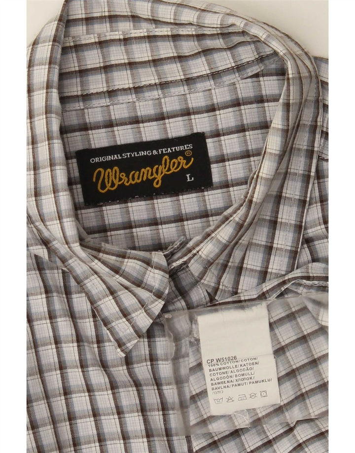 Wrangler Mens Shirt Large Multicoloured Check Cotton