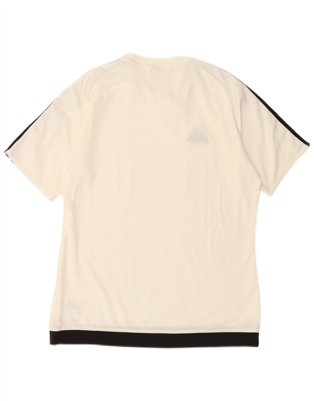 ADIDAS Mens Climalite T-Shirt Top Medium White Colourblock Polyester