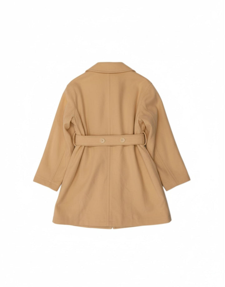 STEFANEL Womens Overcoat IT 40 Small Beige Polyester
