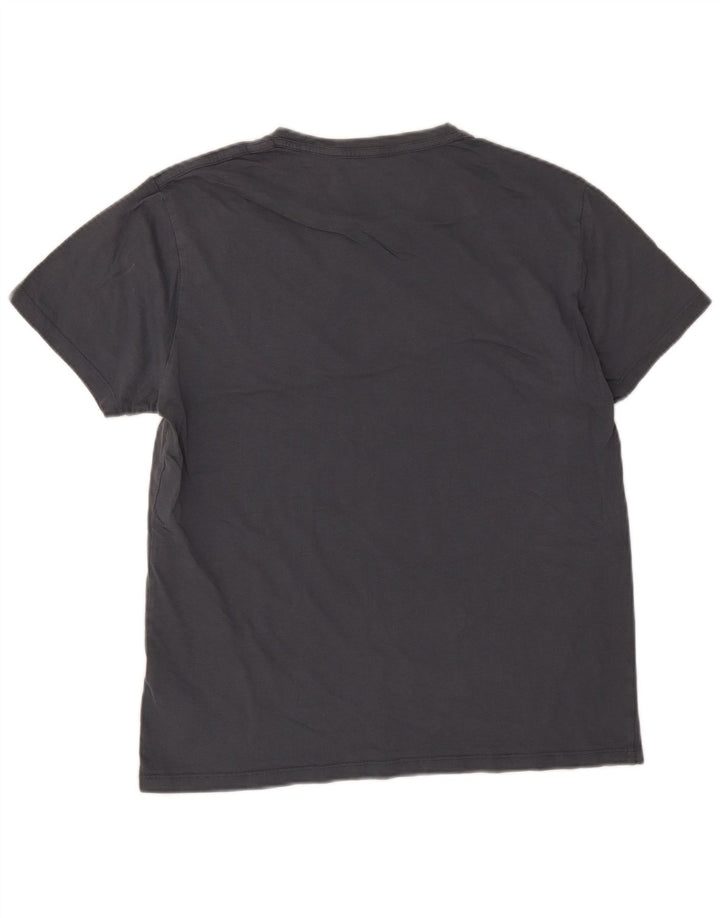 All Saints Mens Regular Fit T-Shirt Top Medium Grey Cotton