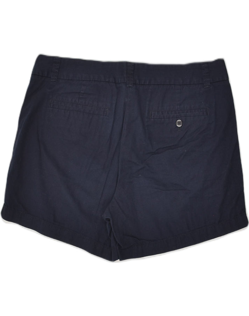 J. CREW Womens Low Waist Chino Shorts US 8 Medium W36 Navy Blue Cotton | Vintage J. Crew | Thrift | Second-Hand J. Crew | Used Clothing | Messina Hembry 