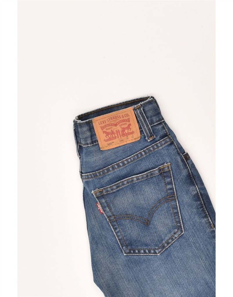 LEVI'S Boys 505 Regular Straight Jeans 9-10 Years W25 L25  Blue Cotton | Vintage Levi's | Thrift | Second-Hand Levi's | Used Clothing | Messina Hembry 