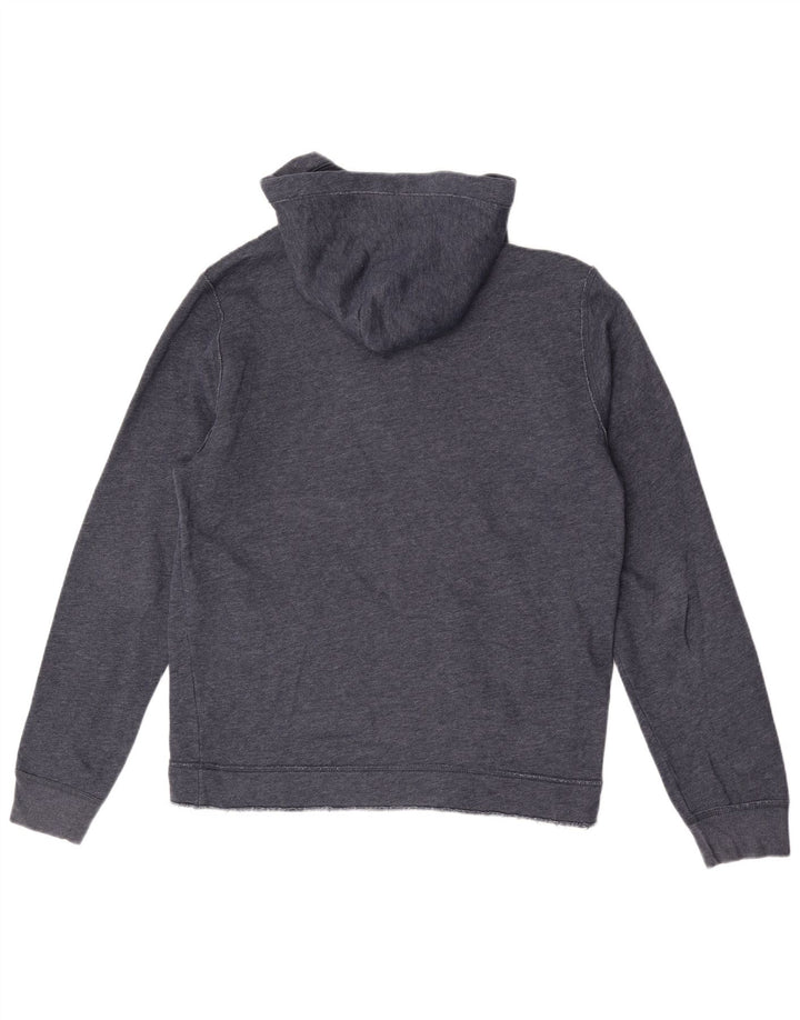 Hollister Mens Hoodie Jumper Medium Navy Blue Cotton