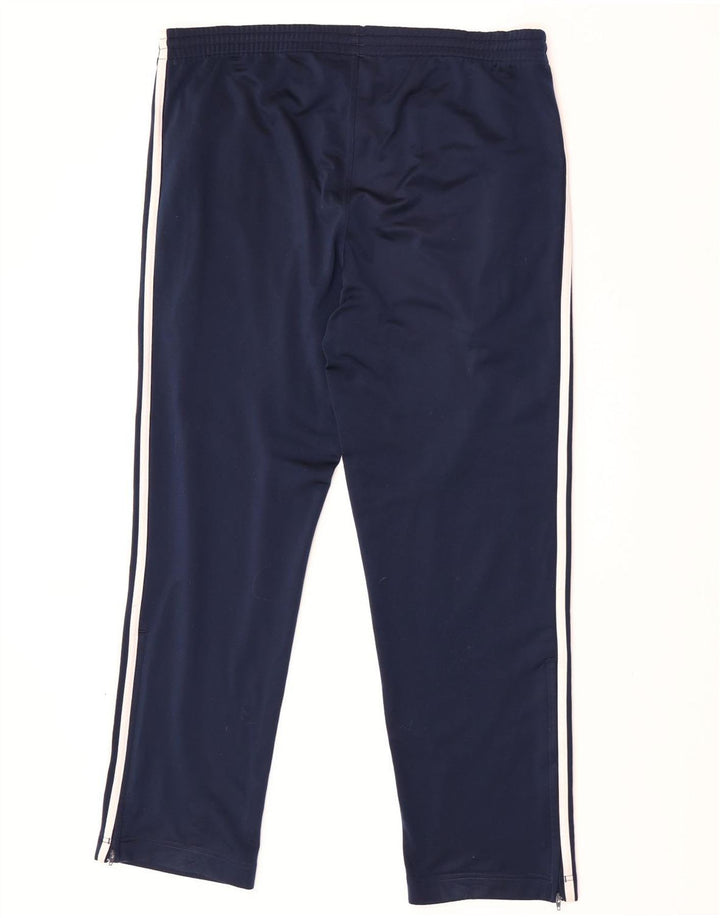Adidas Mens Tracksuit Trousers Large  Navy Blue Polyester