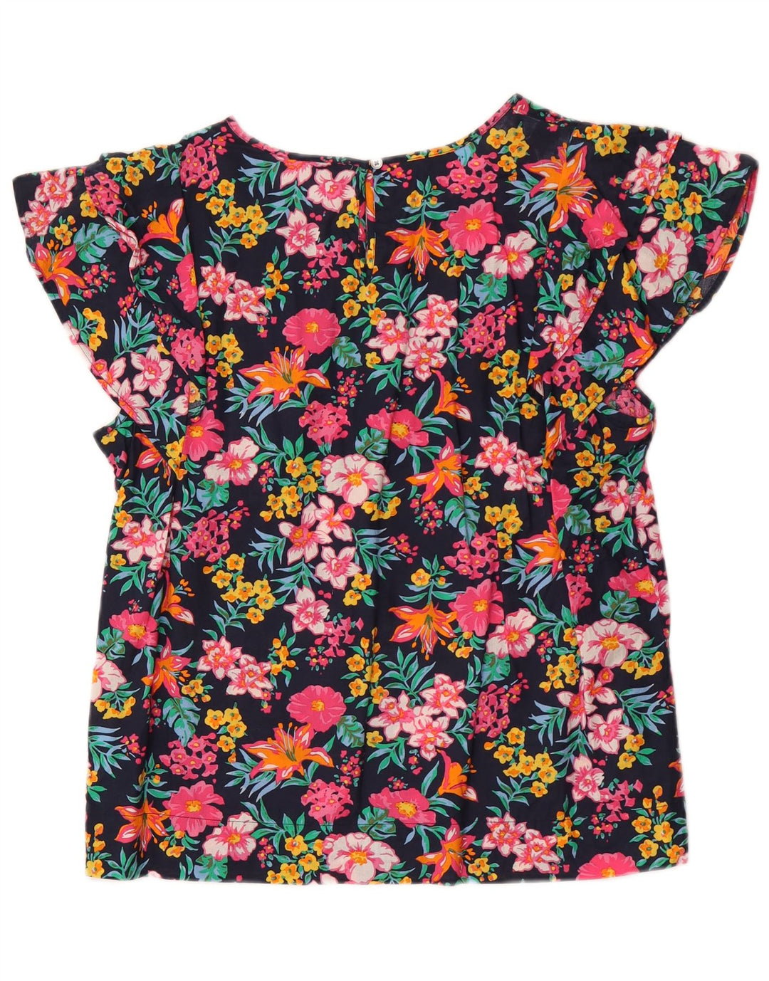 J. Crew Womens Batwing Blouse Top UK 14 Medium Multicoloured Floral Cotton