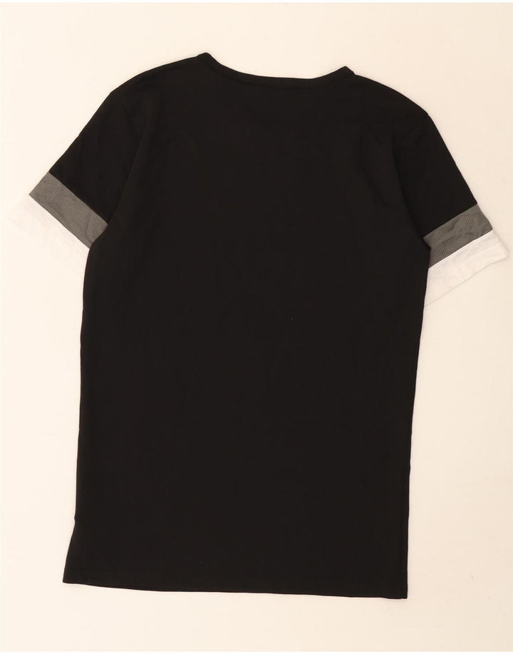 Puma Mens T-Shirt Top Small Black Colourblock Polyester