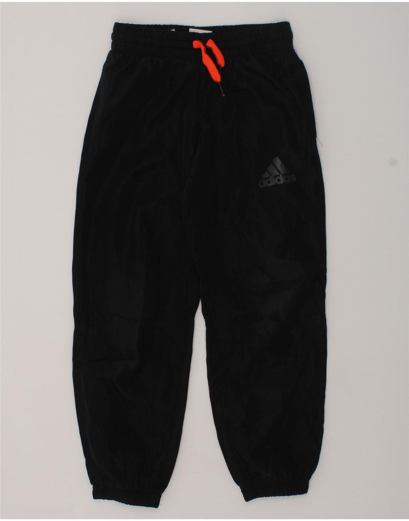 ADIDAS Boys Climalite Tracksuit Trousers Joggers 5-6 Years Black Polyester | Vintage Adidas | Thrift | Second-Hand Adidas | Used Clothing | Messina Hembry 