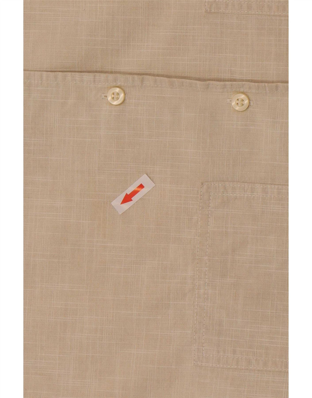 Gas Mens Shirt Medium Beige Cotton