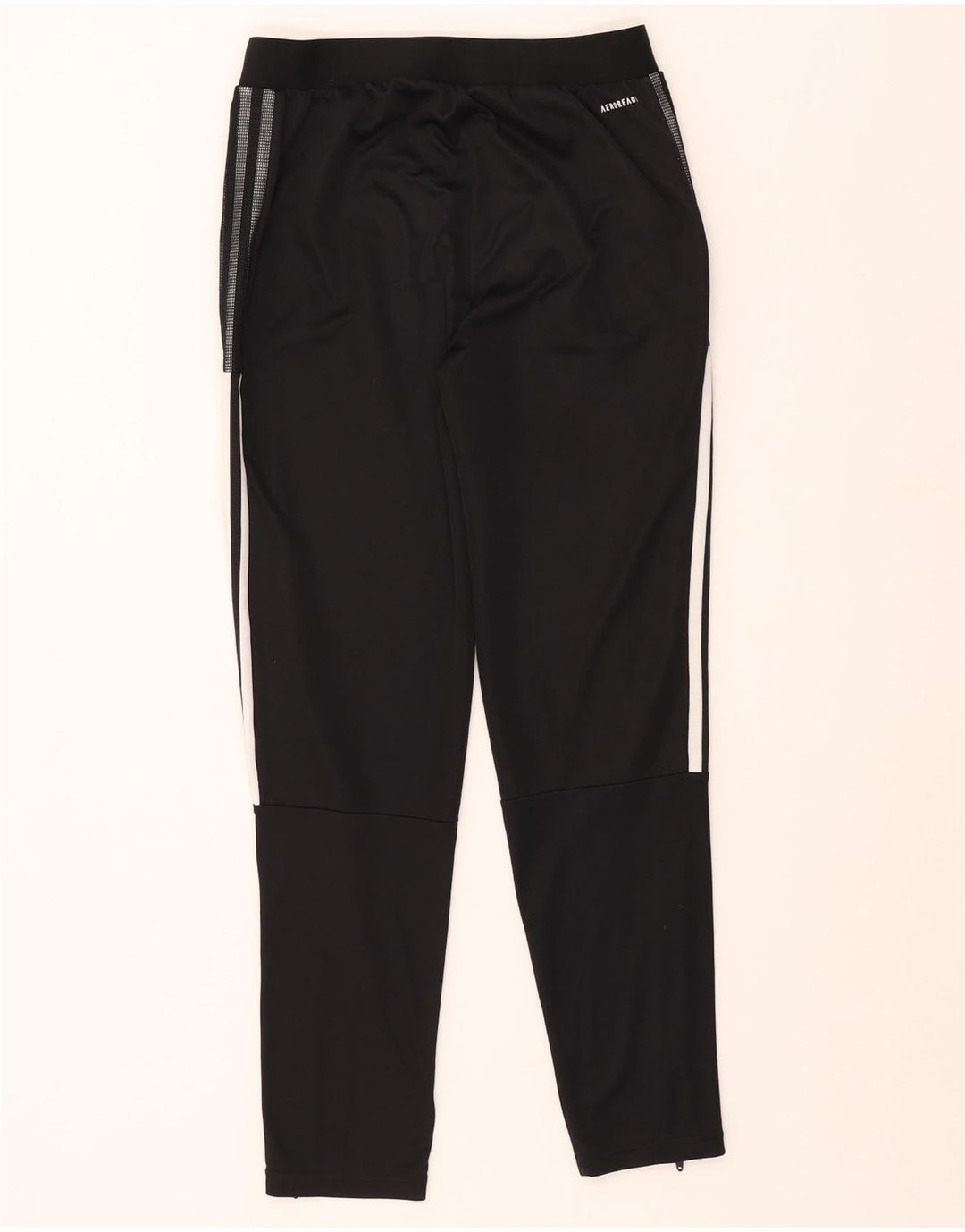 ADIDAS Boys Aeroready Tracksuit Trousers 13-14 Years  Black Polyester