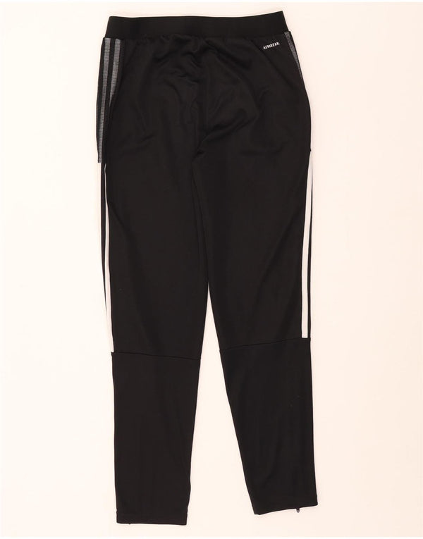 ADIDAS Boys Aeroready Tracksuit Trousers 13-14 Years  Black Polyester