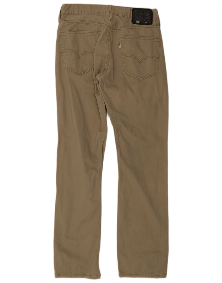 Levi's Mens 514 Straight Casual Trousers W30 L32 Beige