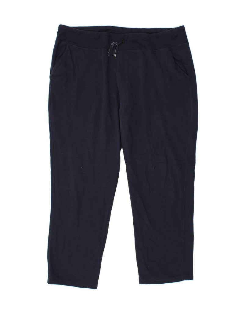 EDDIE BAUER Mens Tracksuit Trousers 2XL  Navy Blue Cotton Vintage Eddie Bauer and Second-Hand Eddie Bauer from Messina Hembry 