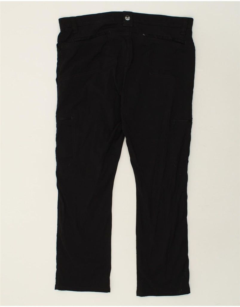 WRANGLER Mens Straight Cargo Trousers W42 L30  Black Nylon | Vintage Wrangler | Thrift | Second-Hand Wrangler | Used Clothing | Messina Hembry 