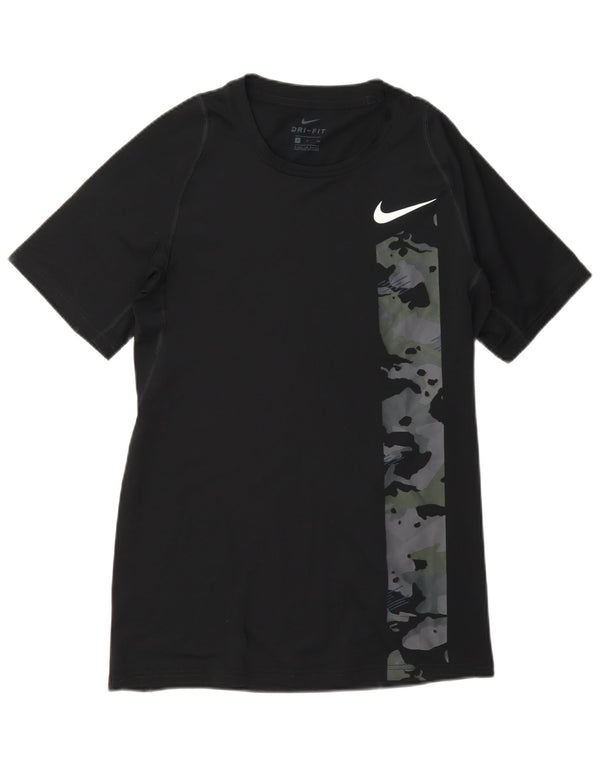 Nike Mens Dri Fit Graphic T-Shirt Top Small Black Camouflage Polyester