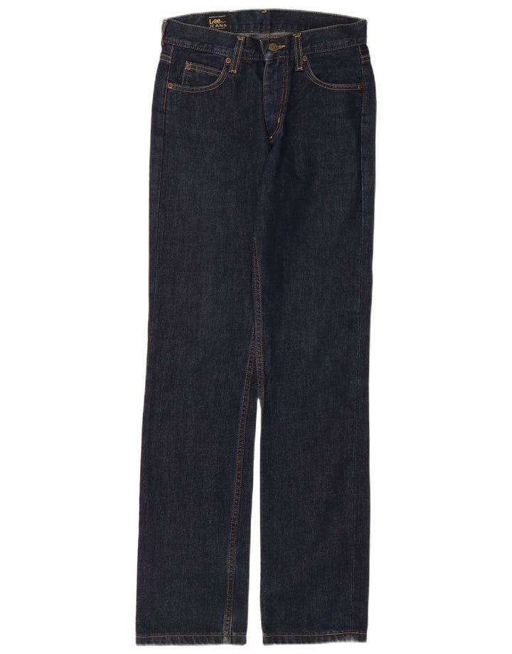 Lee Mens Straight Jeans W28 L33 Navy Blue Cotton