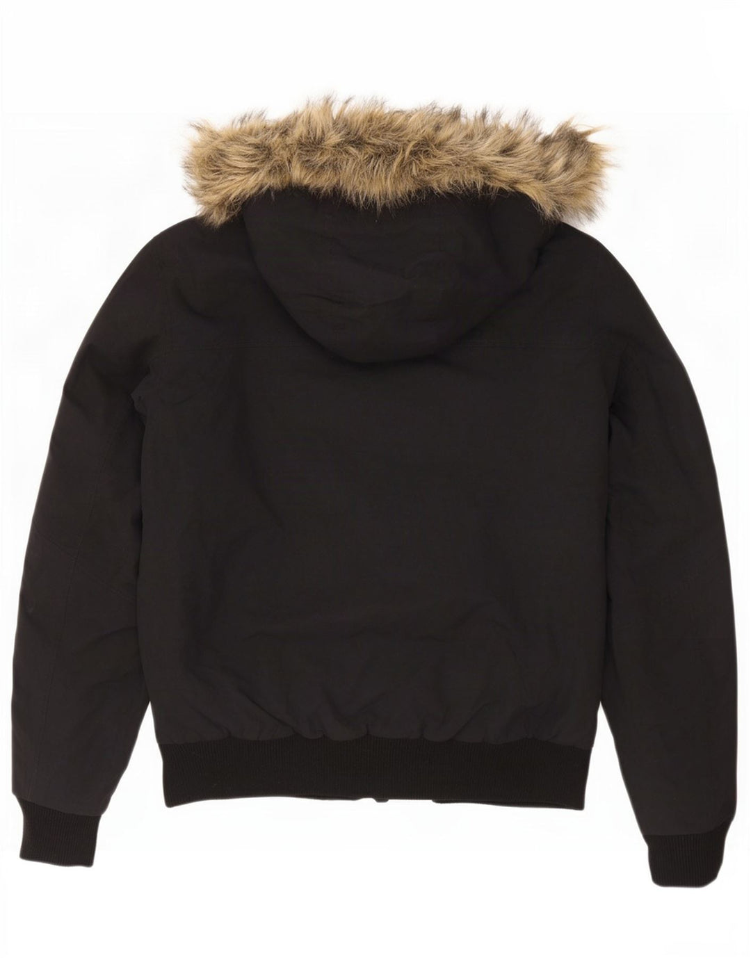 Jack Wolfskin Mens Hooded Bomber Jacket UK 36/38 Medium Black Polyamide