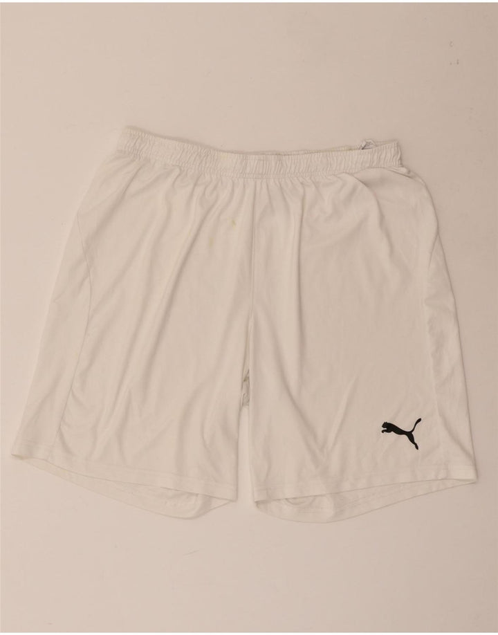 Puma Mens Sport Shorts Large White Polyester
