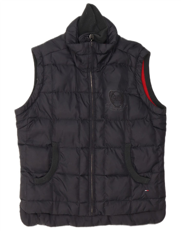 Tommy Hilfiger Womens Padded Gilet UK 18 XL Navy Blue Polyester