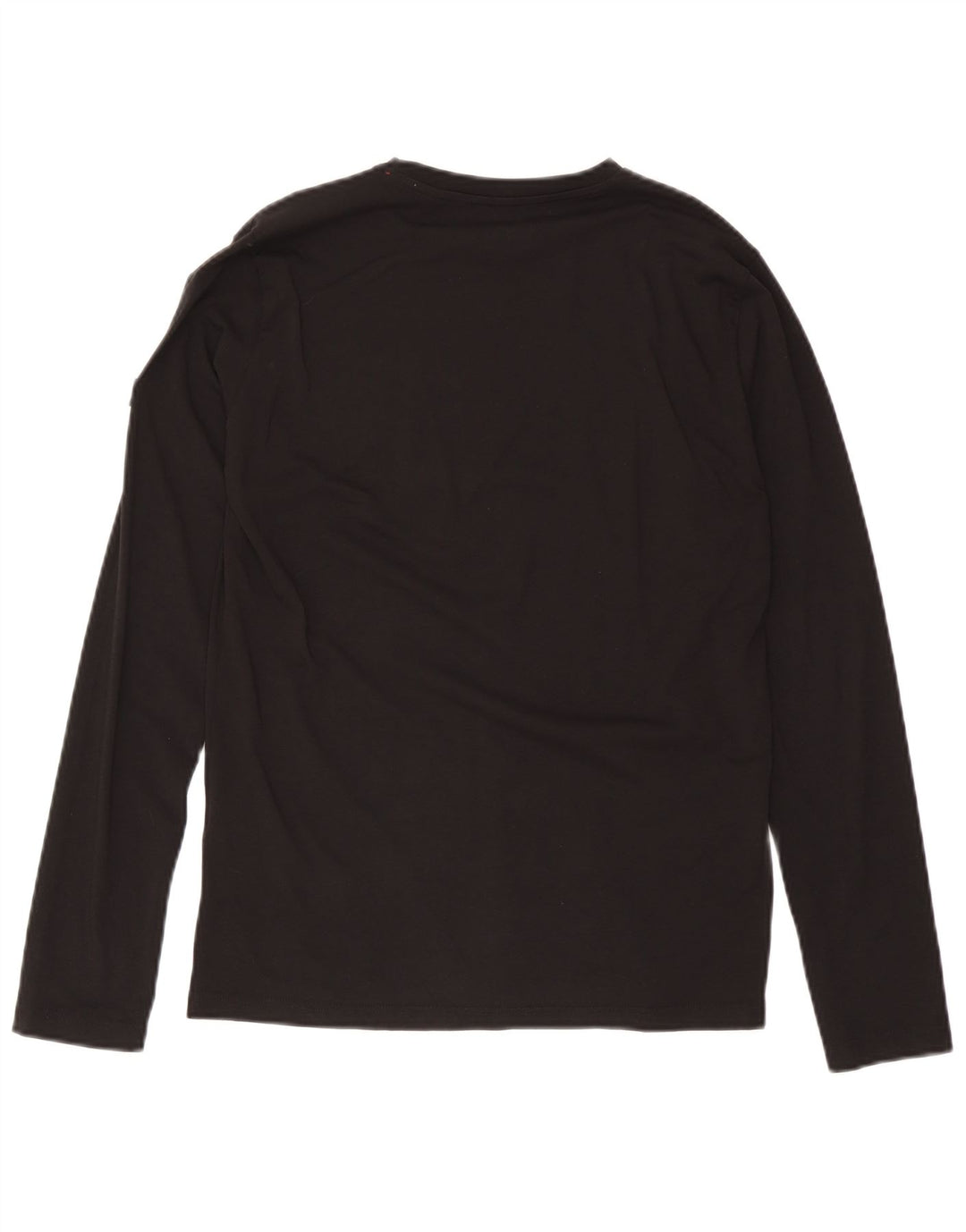 Pickwick Mens Graphic Top Long Sleeve Medium Black Cotton