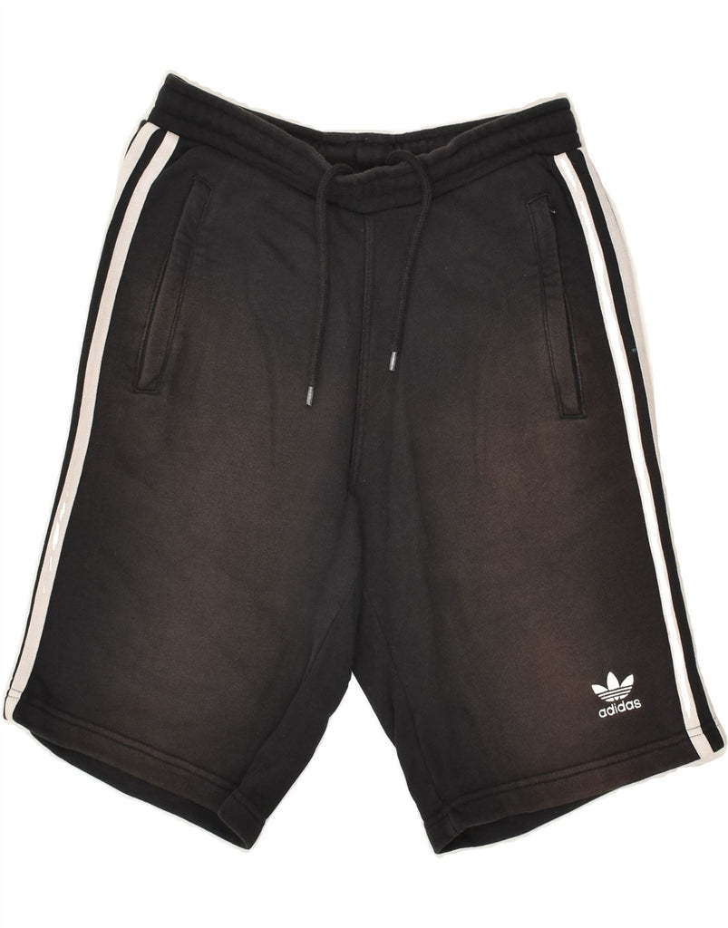 ADIDAS Mens Sport Shorts Small Black Cotton | Vintage Adidas | Thrift | Second-Hand Adidas | Used Clothing | Messina Hembry 