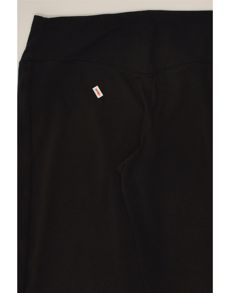 NIKE Womens Capri Leggings UK 14 Medium Black | Vintage Nike | Thrift | Second-Hand Nike | Used Clothing | Messina Hembry 