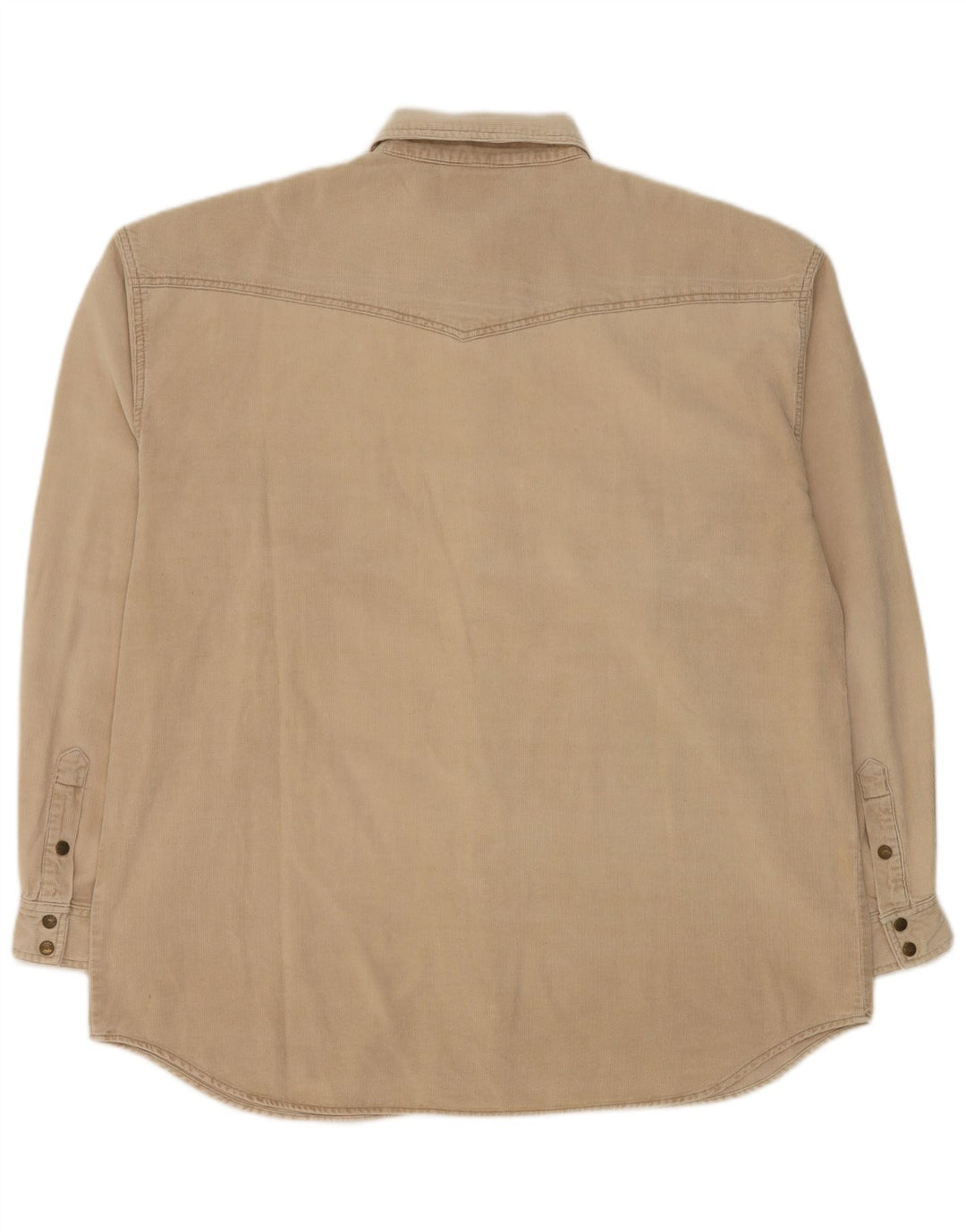 Wrangler Mens Corduroy Shirt 2XL Beige Cotton