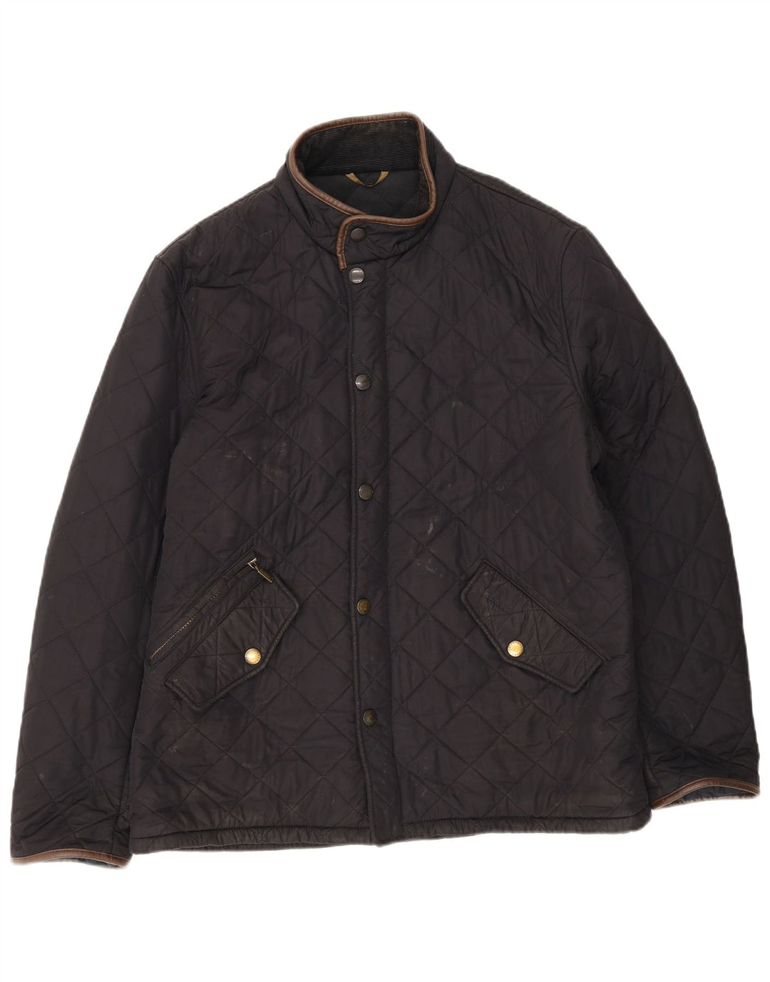 Barbour Mens Quilted Jacket UK 42 XL Navy Blue