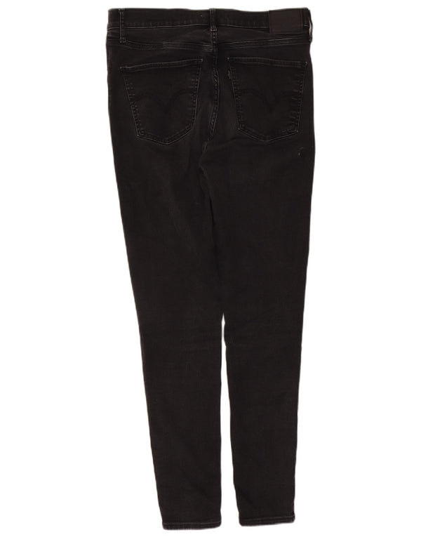 Levi's Womens Mile High Super Skinny Jeans W31 L30 Black Cotton