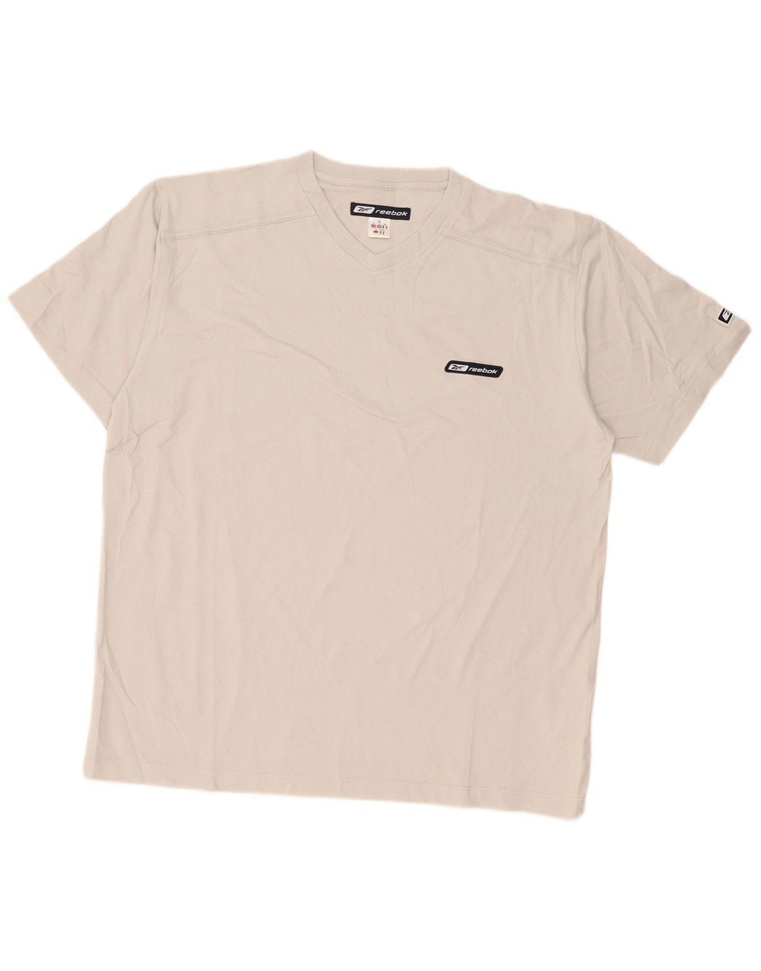 Reebok Mens T-Shirt Top XL Grey Cotton